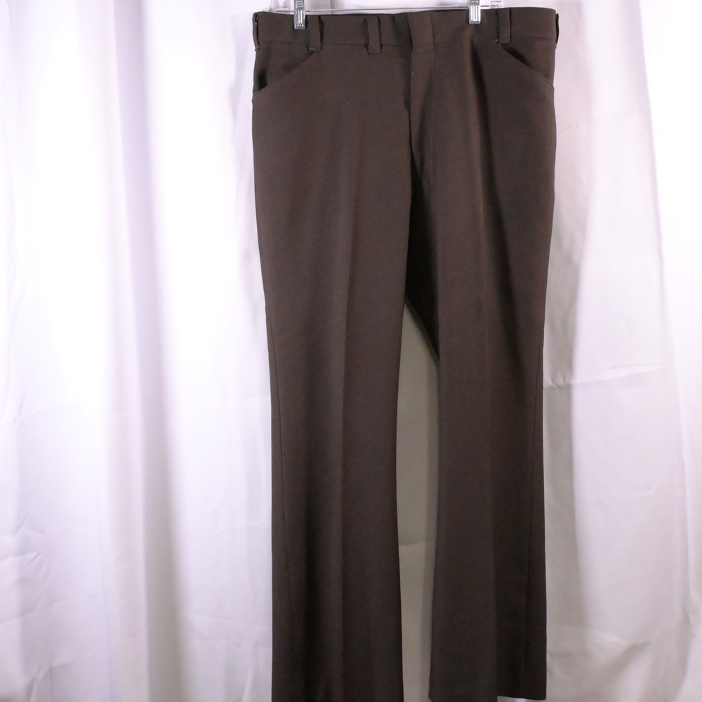 Vintage JCPenney Brown Dress‎ Slacks Men's Approx 36x31.5